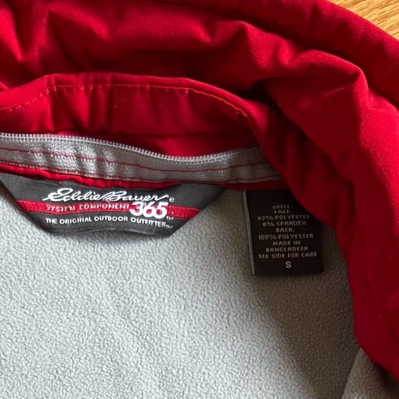Eddie Bauer System Component 365 windbreaker jacket. Size small- Red- Gray - Picture 3 of 7